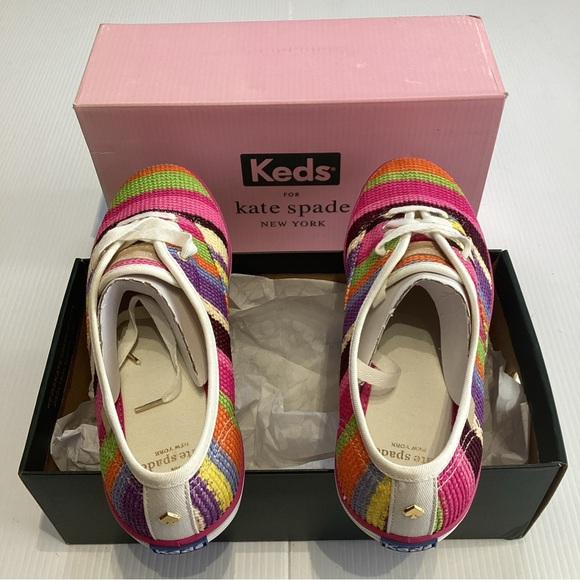 Keds x Kate Spade Double Decker Crochet Slip-On Shoes, Size 8 - Picture 5 of 10